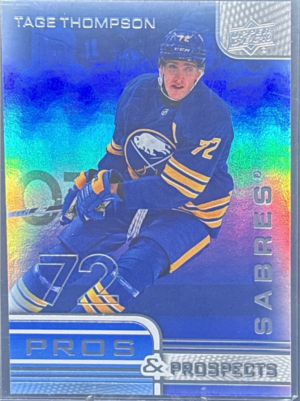Upper Deck Pros & Prospects Tage Thompson Sabres Hockey Trading Card